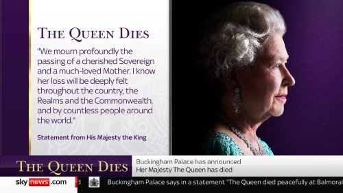 The Queen Dies Sky News