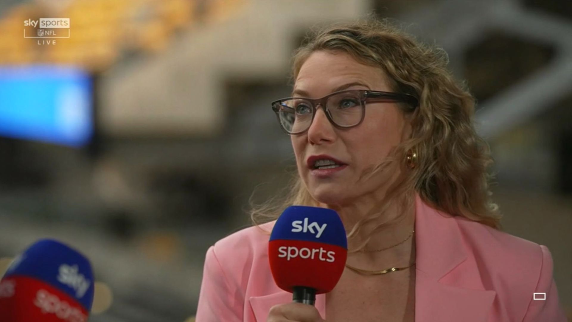 Phoebe Schecter on Sky Sports NFL