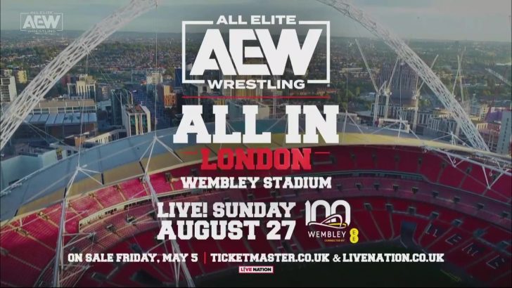 AEW All In 2023 coming to Wembley Stadium in London, England