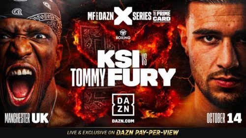 KSI vs Tommy Fury Live TV Coverage on DANZ