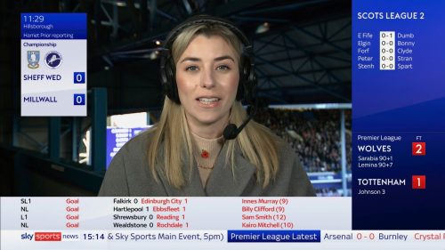 Harriet Prior on Sky Sports Soccer Saturday