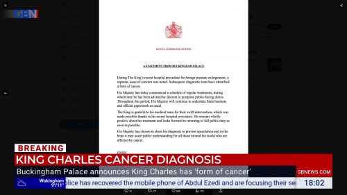 King Charles Cancer GB News