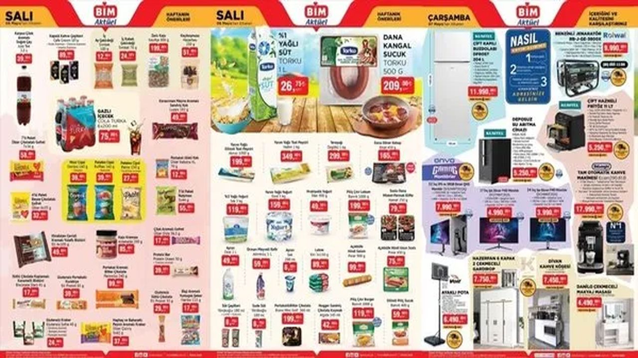 BİM 6 Mayıs Aktüel Kataloğu Yayınlandı! Bim market indirimleri bu hafta